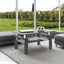 Set of 2, Modern Tempered Glass Tea Table Coffee Table End Table, Square Table for Living Room, Black - Korvel