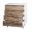 Wooden Tall 4 Drawer Dresser,Chest of Drawers with 4 Metal Legs, Anti-Tipping Device for Bedroom,Living Room - Korvel