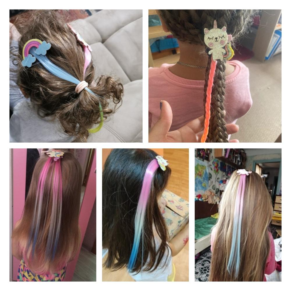Sweet Colorful Hairpin Lovely Children Girls Hairclip Kids Cute Barrette Cartoon Extension Braider Rainbow Hair Accessories - Korvel