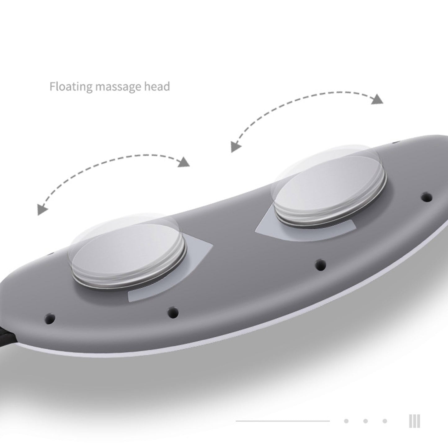 Massager de taille EMS avec coussin chauffant et 5 modes