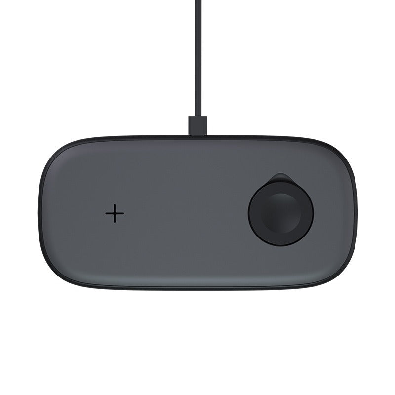 2-in-1 wireless charger suitable for Apple Watch, mobile phone multifunctional wireless charging, desktop ultra-thin - Korvel