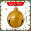 Campana de Navidad Inflable con Lazo para Decoración Exterior