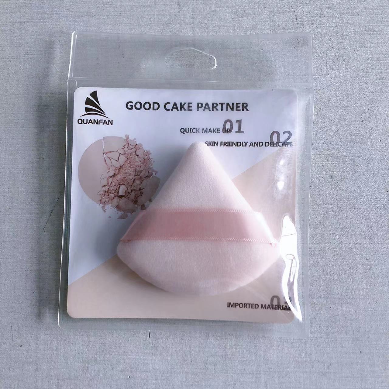 Puff à Poudre Sec Triangle - Outil de Maquillage Premium