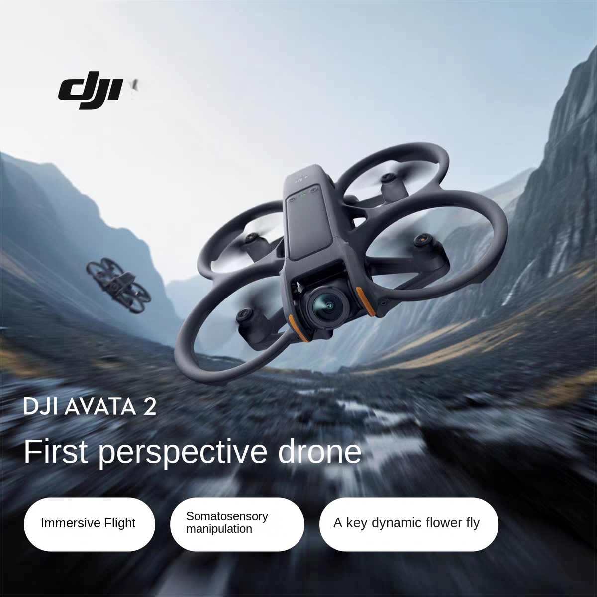 DJI Avata 2 First Perspective Aerial Photography Drone Flight Glasses Sensory Control Immersive Flight - Korvel
