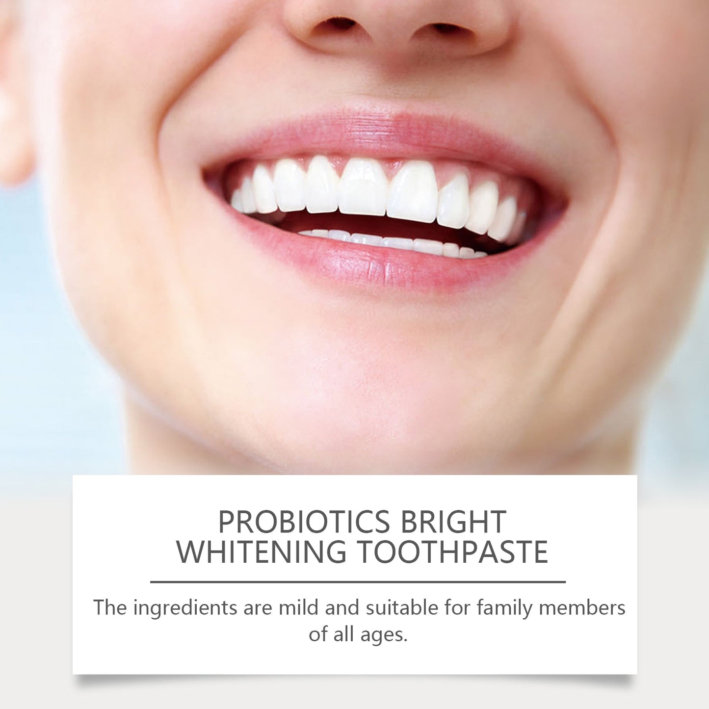 Dentifrice éclaircissant probiotique pour les soins bucco-dentaires