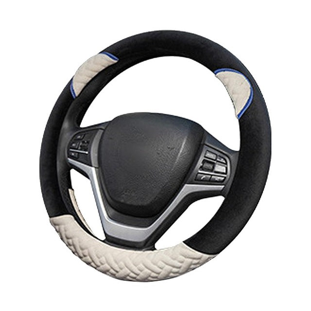 Funda de Volante de Coche de Cartoon de Felpa - Cómoda y Transpirable