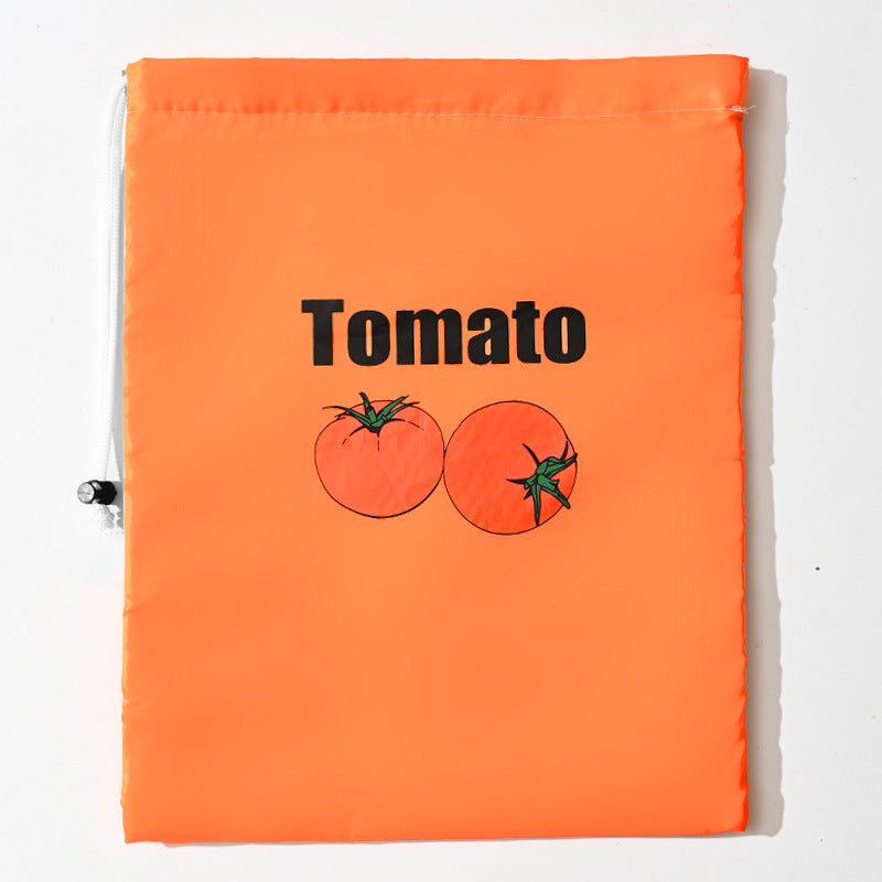 Insulated bag for keeping fresh: reusable storage organizer for bananas, lettuce and vegetables (drawstring closure) - Korvel