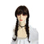 Addams Family Animated Wig Black Double Ponytail Braid Wig - Korvel