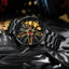 Luxury Men's Stainless Steel Quartz Watch with Unique Design