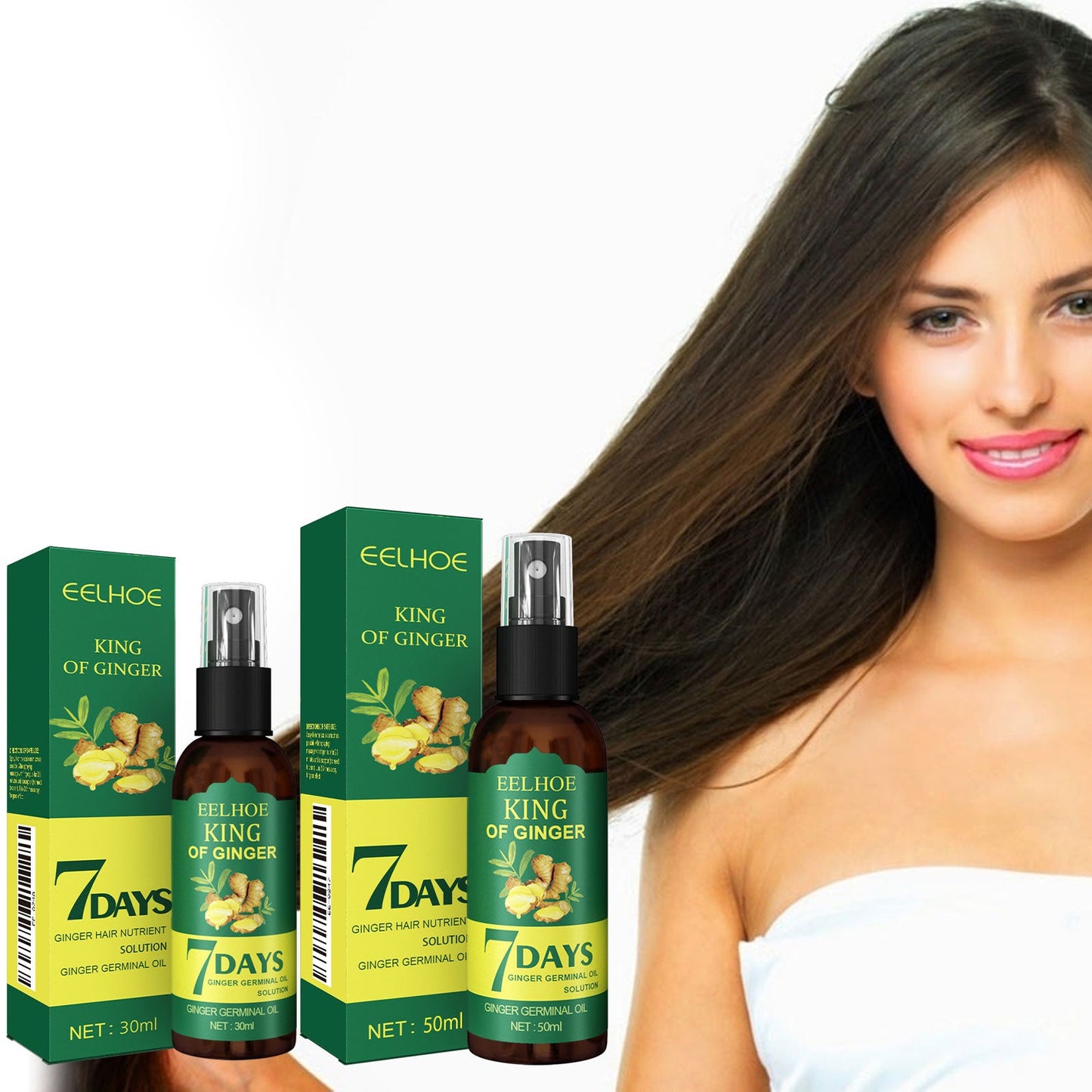 Spray capillaire EEL au gingembre pour renforcer et nourrir les cheveux