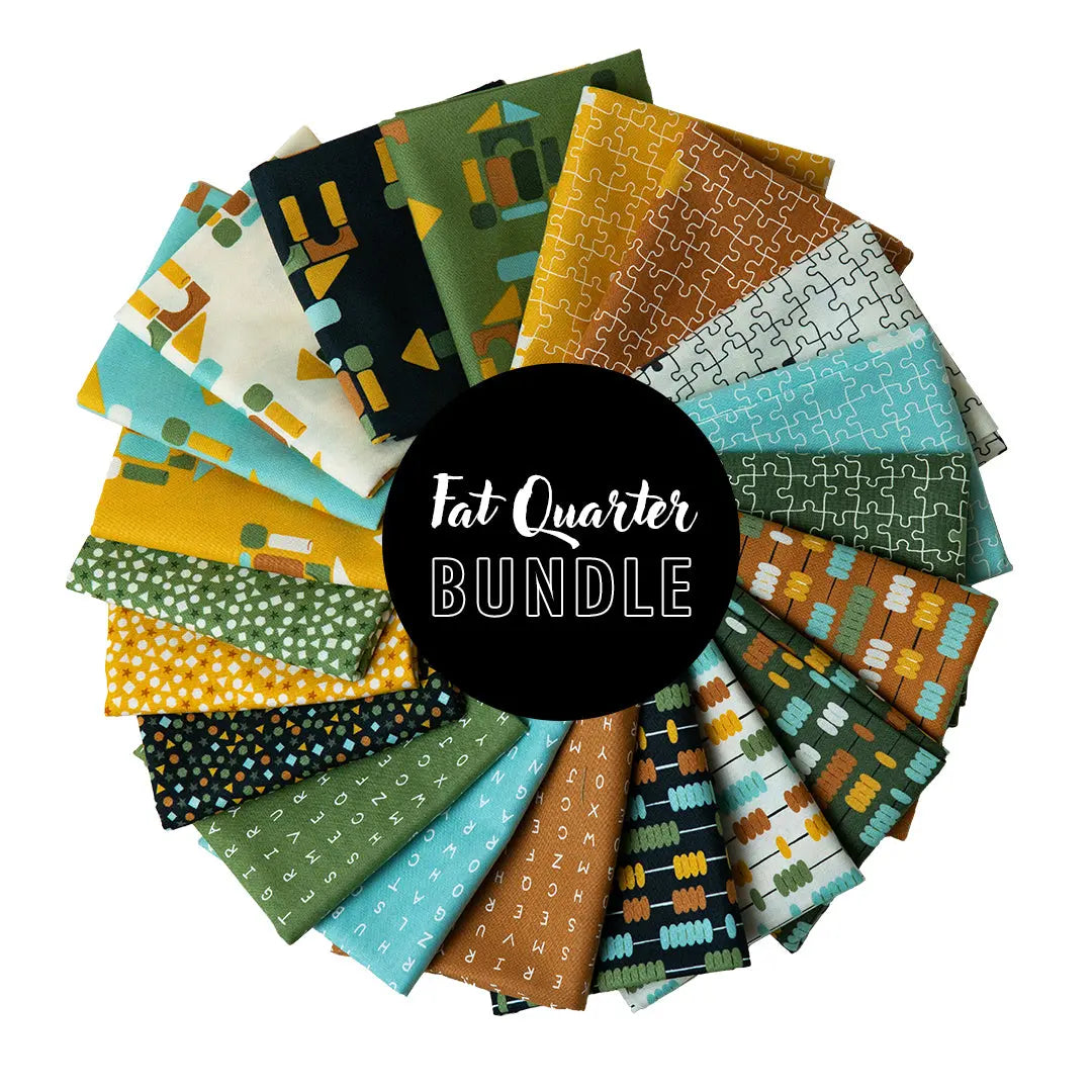 Conjunto de Fat Quarters ABC XYZ - Set de 20 telas de algodón premium