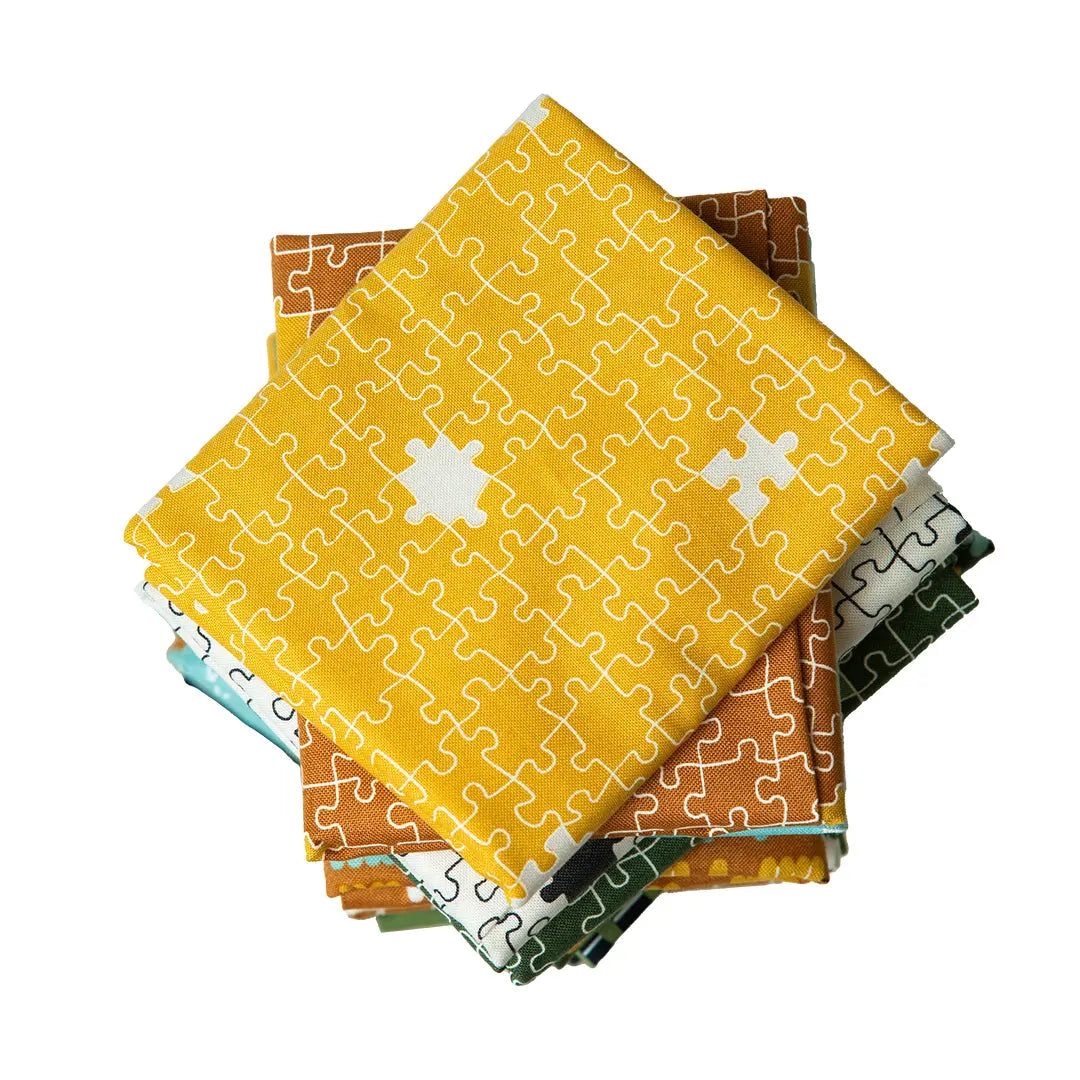 Conjunto de Fat Quarters ABC XYZ - Set de 20 telas de algodón premium