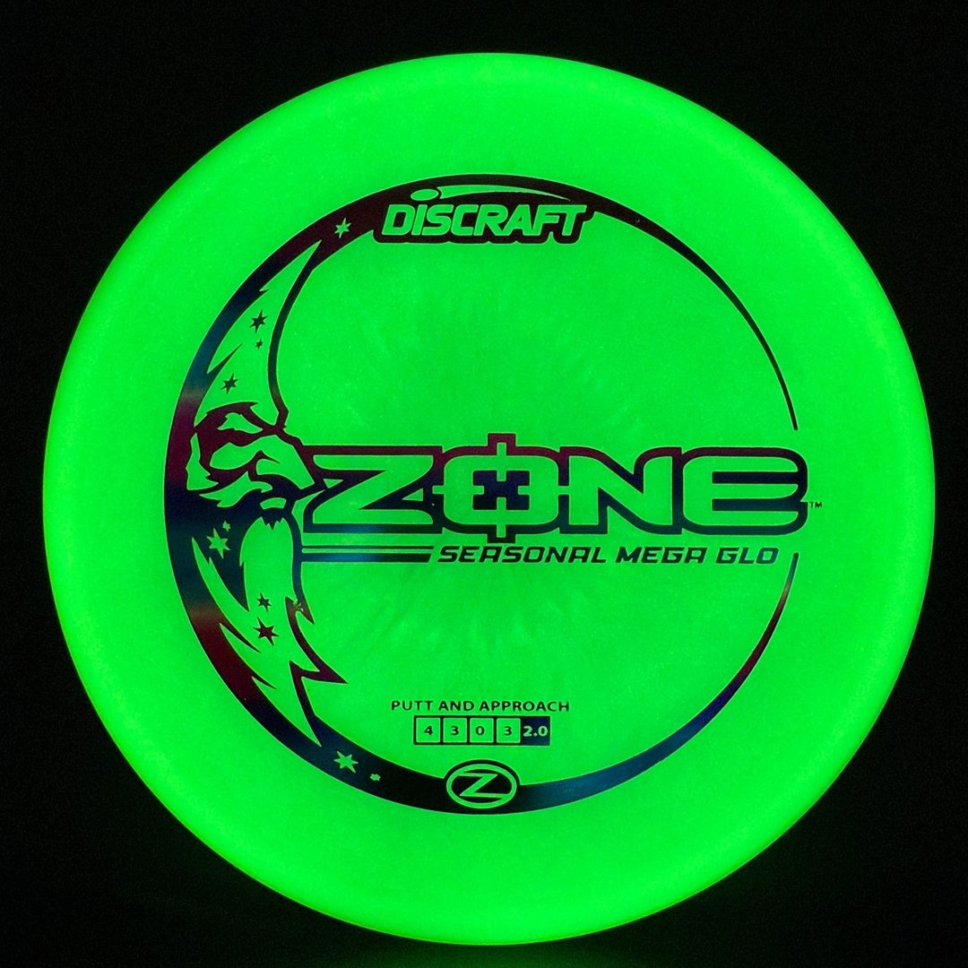 Discraft Mega Glo Zone - Premium Glow Disc Golf Putter
