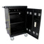 Mobile Charging Cart and Cabinet for Tablets Laptops 30-Device With Combination Lock--Black - Korvel