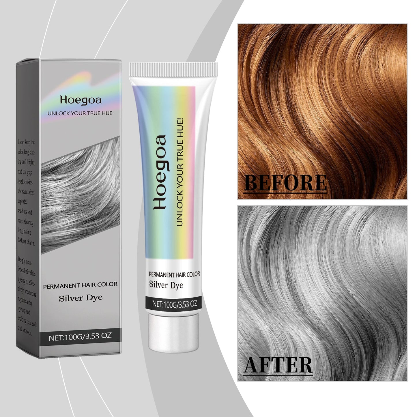 Premium Grey Hair Cream for Moisturizing & Color