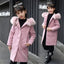 Girls Long Sleeve Hoode clothing Windbreaker spring autumn Winter clothes wool Coat Kids jacket Wedding Outwear parka - Korvel