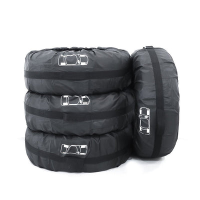 Tire protection cover Oxford cloth waterproof car spare tire cover car tire cover 4 per set - Korvel