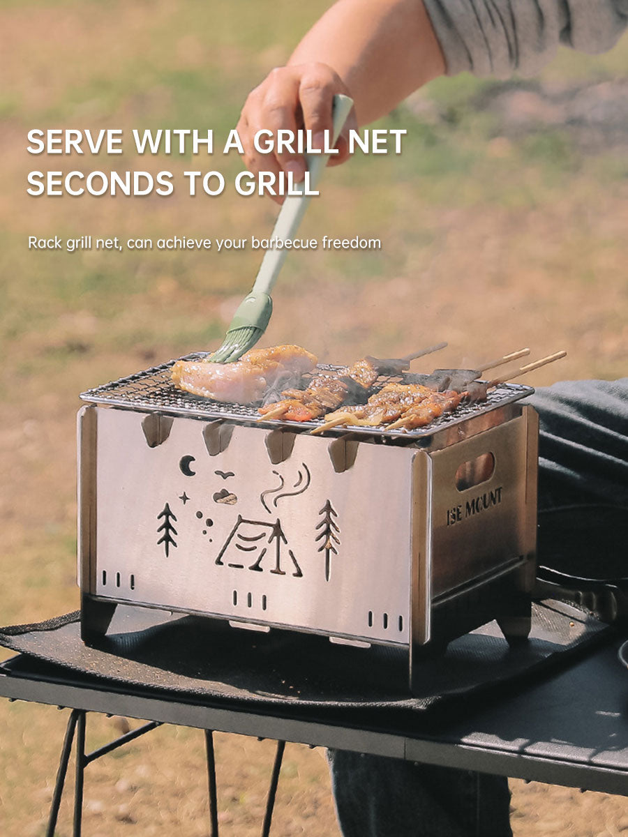 Réchaud Barbecue Portable en Acier Inoxydable pour Cuisine en Plein Air