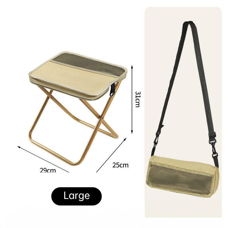 Tabouret pliant portable premium pour un confort en extérieur