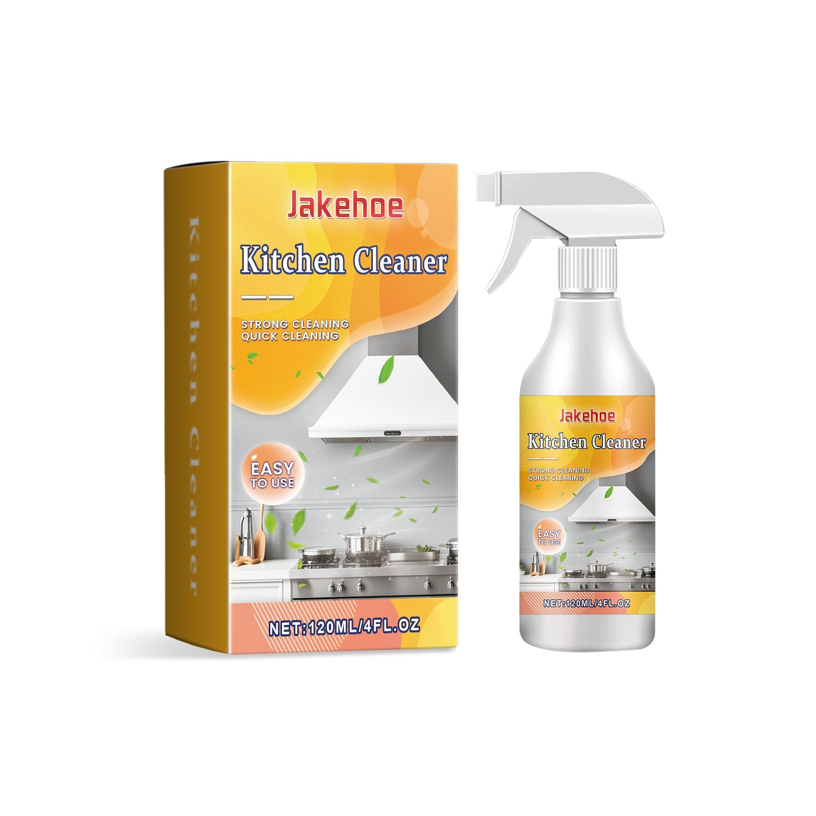 Kitchen Grease Cleaner Kitchen Cookware Cooktop Range Hood Oil And Stain Remover - Korvel