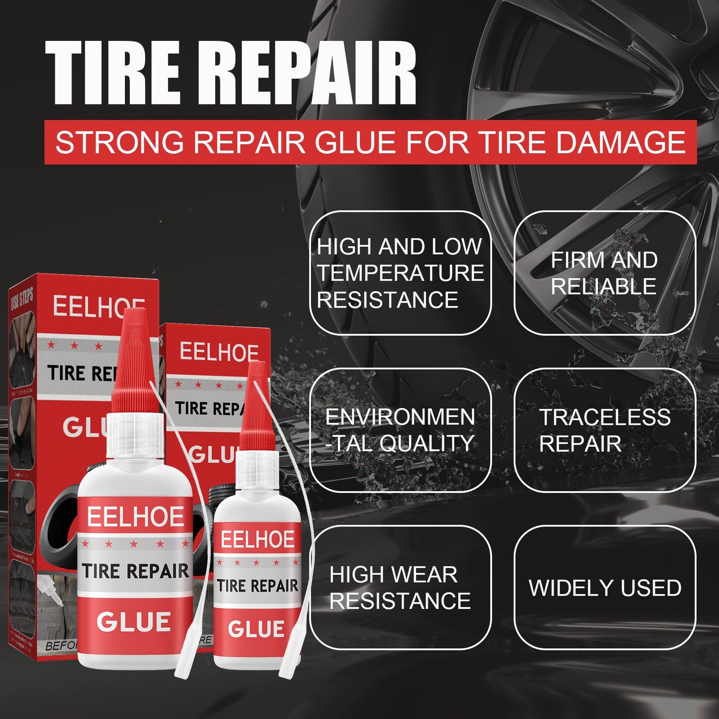 EELHOE New Multifunctional Glue Tire Sole Repair Multifunctional Glue Repair Glue - Korvel