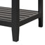 Meuble de salle de bain moderne noir de 24" avec évier en céramique élégant