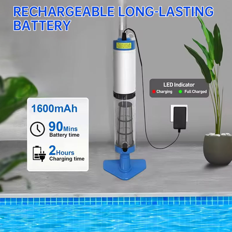 Rechargeable Handheld Pool Vacuum for Spas and Small Pools