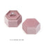 Boîte à bijoux en velours hexagonale élégante