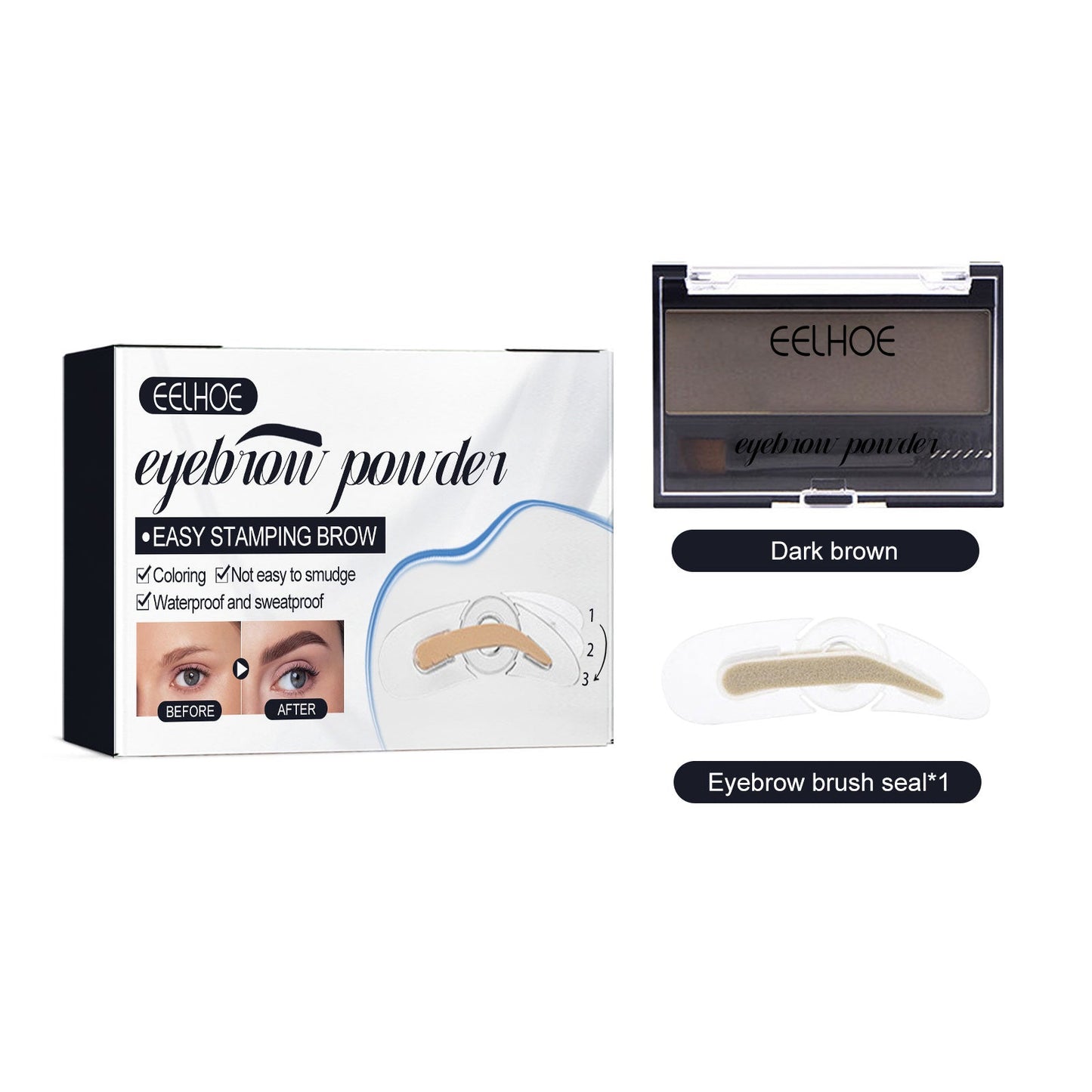 Juego de Polvo para Cejas Premium para una Definición Natural