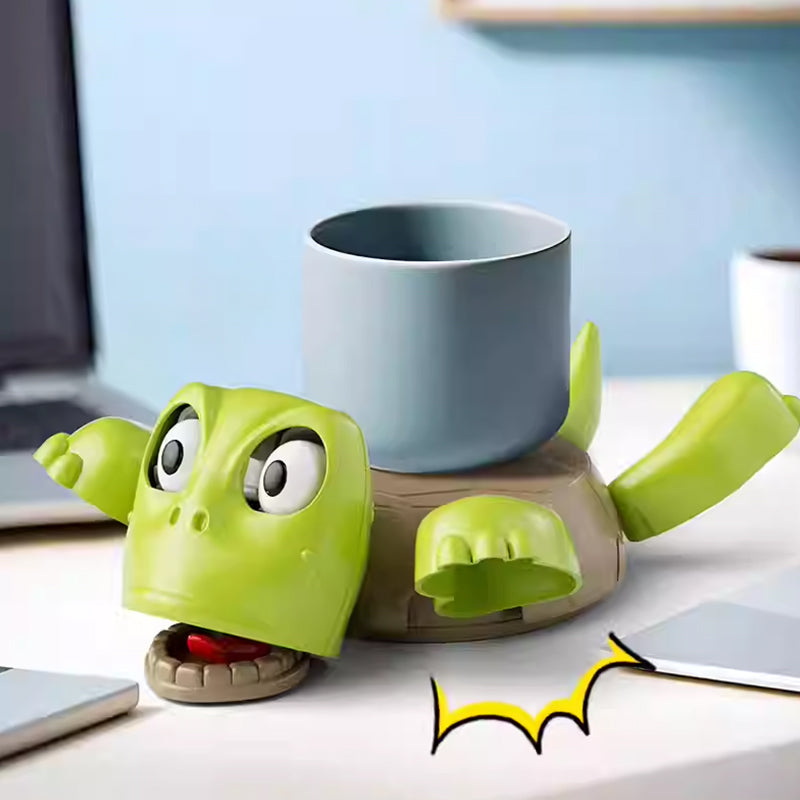 3D - printed Panicked Turtle Coaster: Insulated, for stress relief, doubles as mug base decor - Korvel