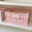 1pc Square Storage Basket: Desktop Organizer, Korean Quilted Design, Cute Storage Frame for Home Decor - Korvel