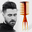 Oil Head Comb Double-Sided Fish Insert Comb Big Tooth Flat Comb Bottom Fork Comb Plate Hair Styling Comb - Korvel