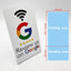 Google comment card NFC standing card NTAG213URL written into Apple Android phone touch NFC review card - Korvel