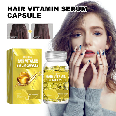 Yellow Hair Essential Oil Care Capsule Repair Scalp Dust, Moisturize And Protect Hair Soft And Shiny - Korvel