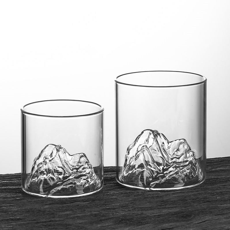 Mountain Viewing Cup - Elegant Glass Tea Cup