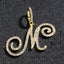 Hip Hop Grass Letter Pendant with Cuban Chain