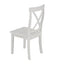 Orisfur 5 Pieces Dining Table and Chairs Set for 4 Persons Kitchen Room Solid Wood Table with 4 Chairs MDF + White + Solid Wood - Korvel