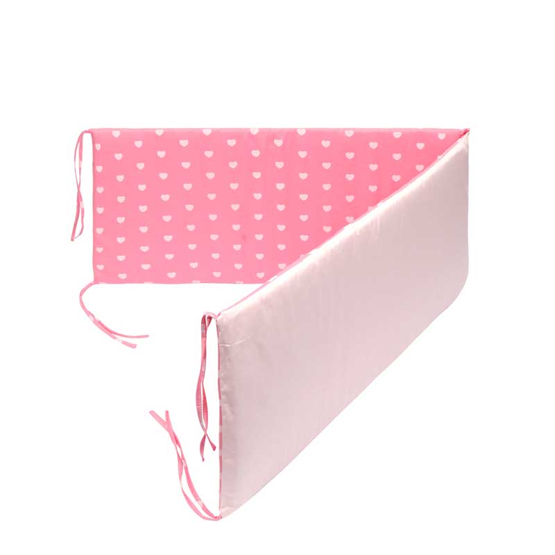 Print Baby Bed Bumper Double-faced Detachable Newborn Crib Around Cot Protector Kids Room Decor - Korvel