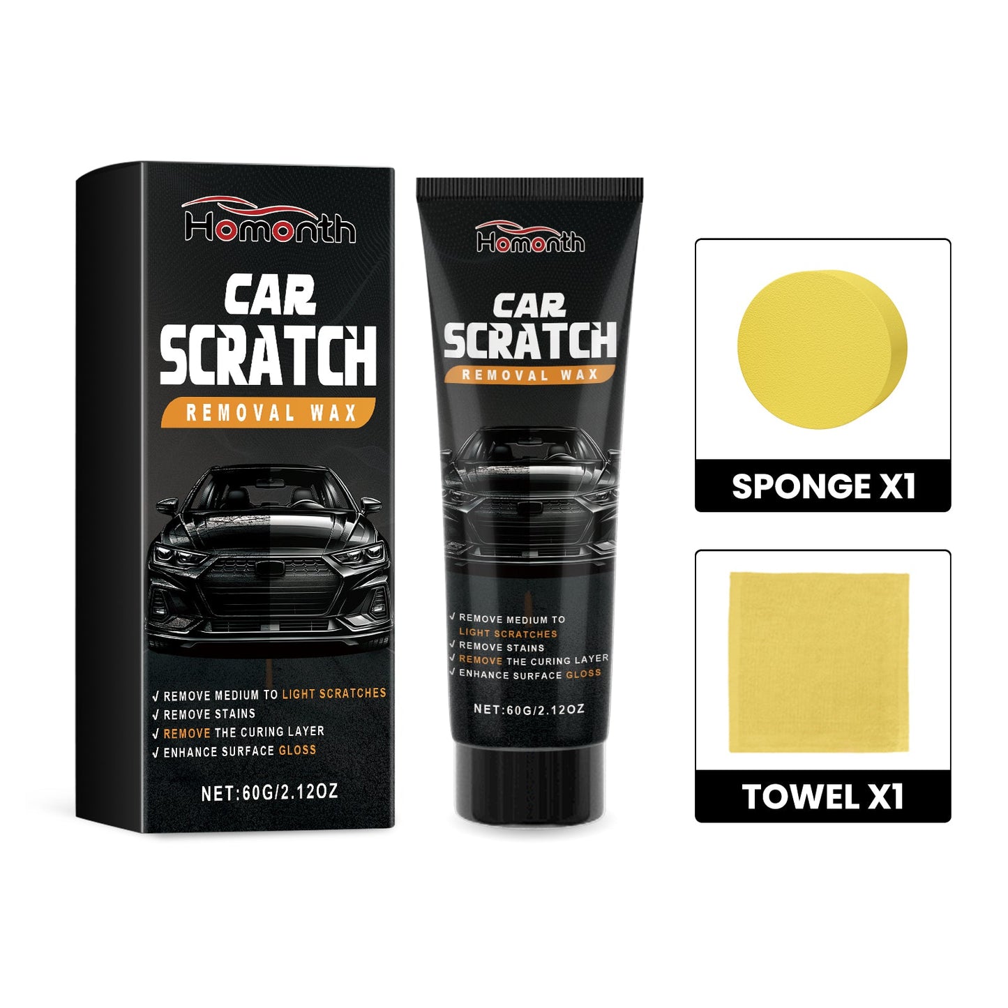 Car Scratch Removal Wax, Automotive Finish Coating Polishing Retreading Scratches Repair - Korvel