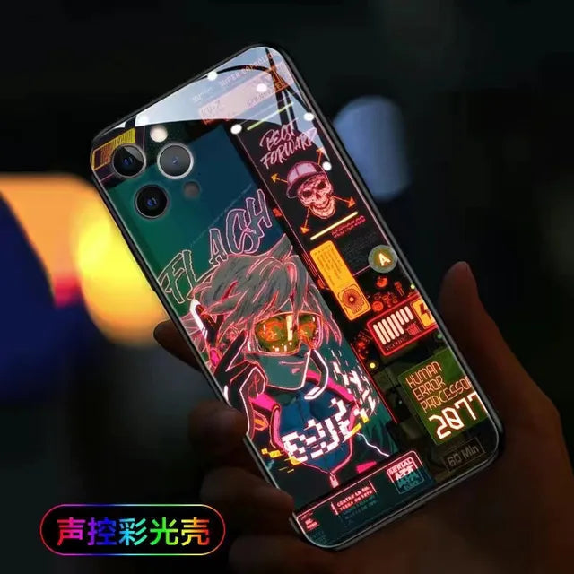 LED Flash Call Light Case For Samsung Galaxy S23 Ultra S22 21 Note 20 Ultra FE Selfie Light Cover for Samsung S21 S20 Plus Coque - Korvel