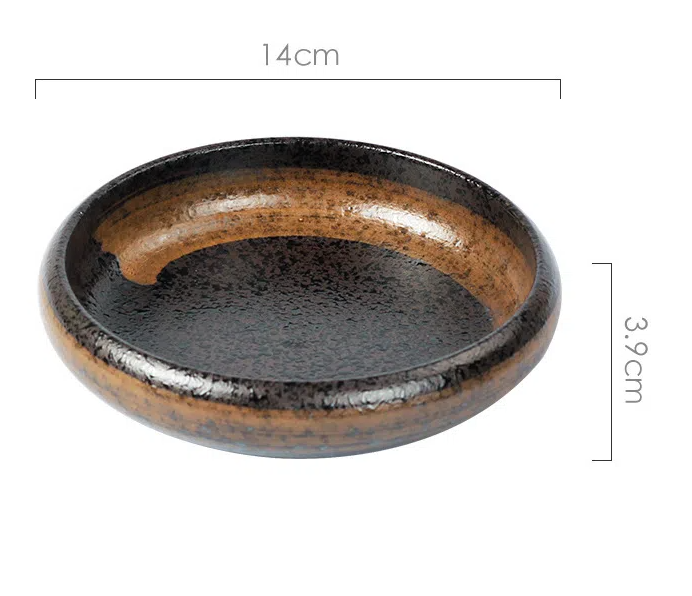 Creative retro ceramic plates plates dishes sushi plates tableware snack plates - Korvel