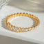 Stainless Steel Inlaid Zircon Bracelet - Korvel