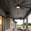 Modern Farmhouse 62-Inch Black Ceiling Fan with Smart Control