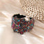 Full Sky Star Glass Diamond Wide Edge Vintage Hair Hoop - Korvel