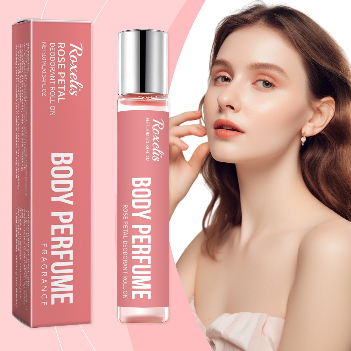 Perfume en Roll-On de Rosa - Fragancia Floral Elegante
