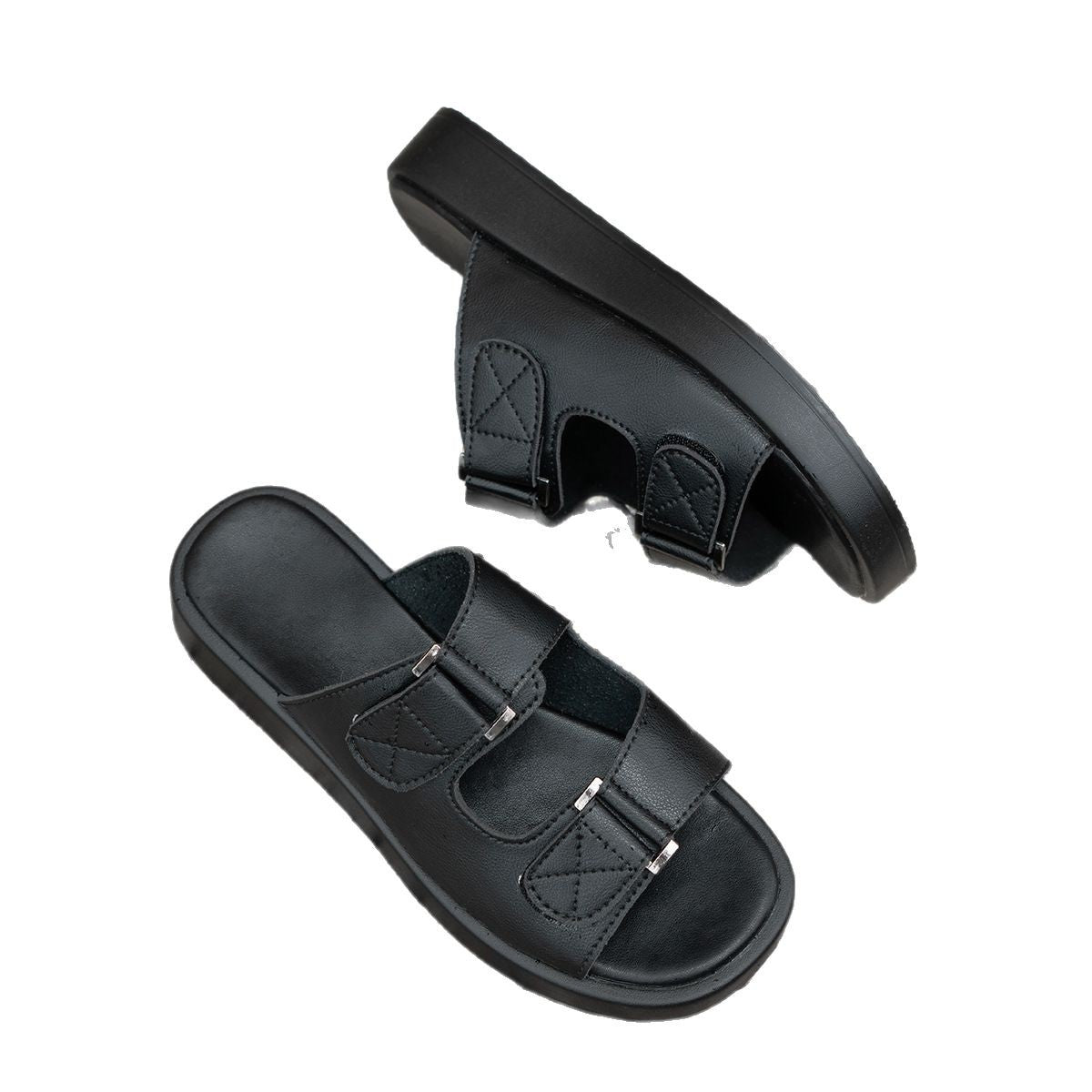 Casual Velcro Beach Sandals with Thick Sole