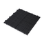 12 x 12 inch black interlocking deck tiles, plastic waterproof, weighing up to 6613 pounds, with a rose pattern pack of 12 - Korvel