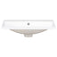 24" Bathroom Vanity Top Only White Basin 3-Faucet Holes  4" Faucet Available Ceramic - Korvel