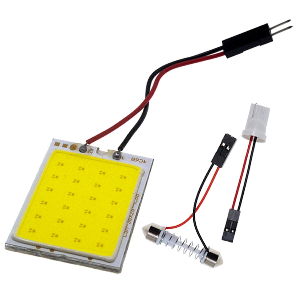 Premium White T10 COB LED Car Interior Light Bulb