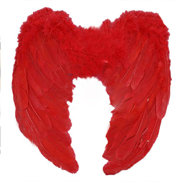 Elegant Feather Angel Wings Costume for Adults